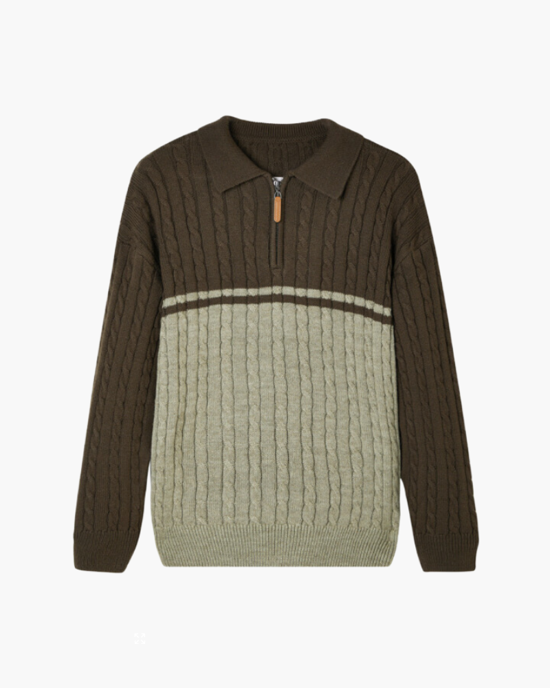 Polo Neck Sweater - Premium