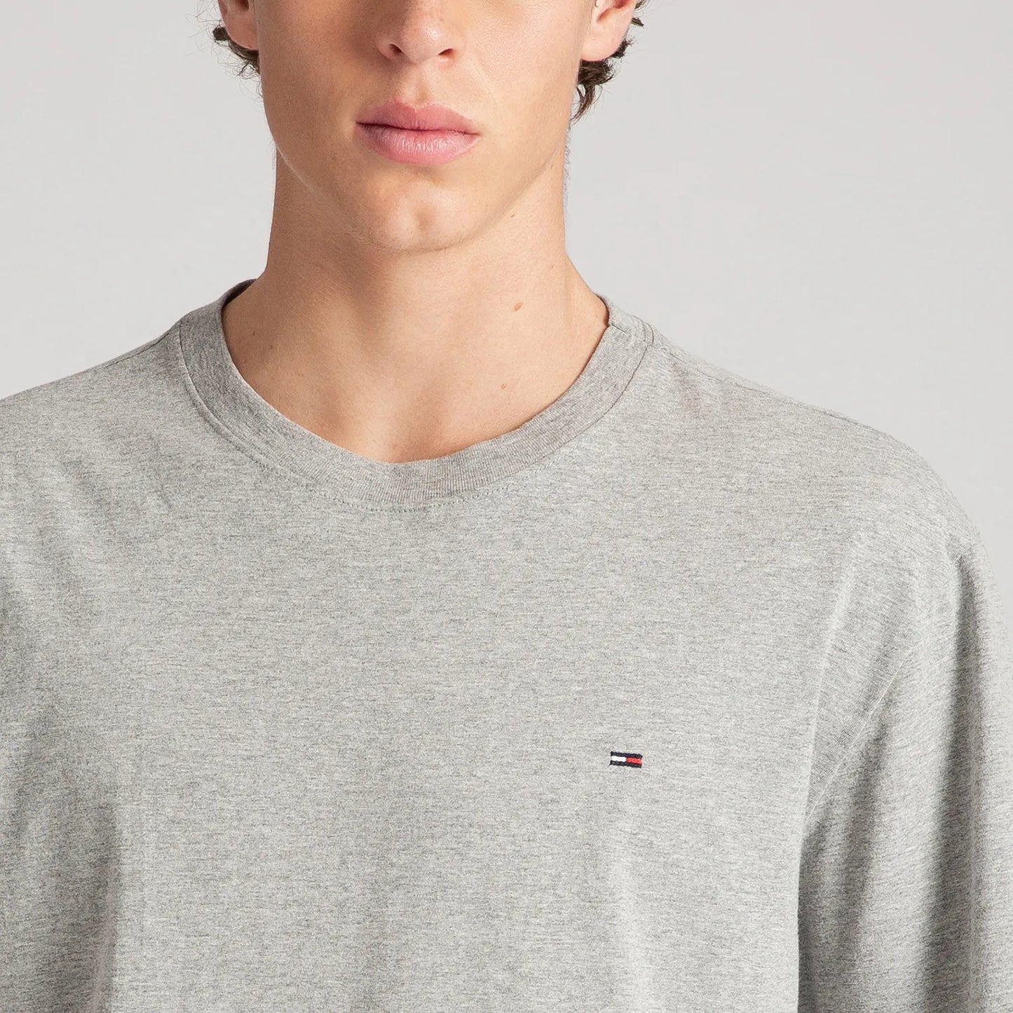 Classic Slim C-Neck T-Shirt - Light Gray
