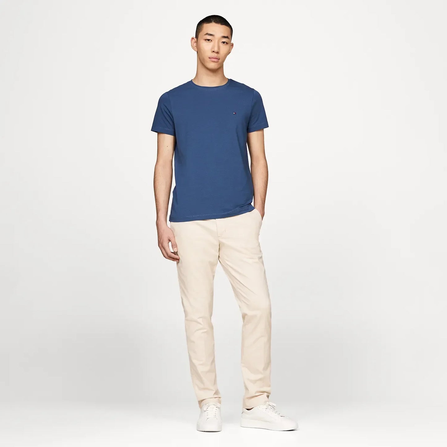 Classic Slim C-Neck T-Shirt - Blue