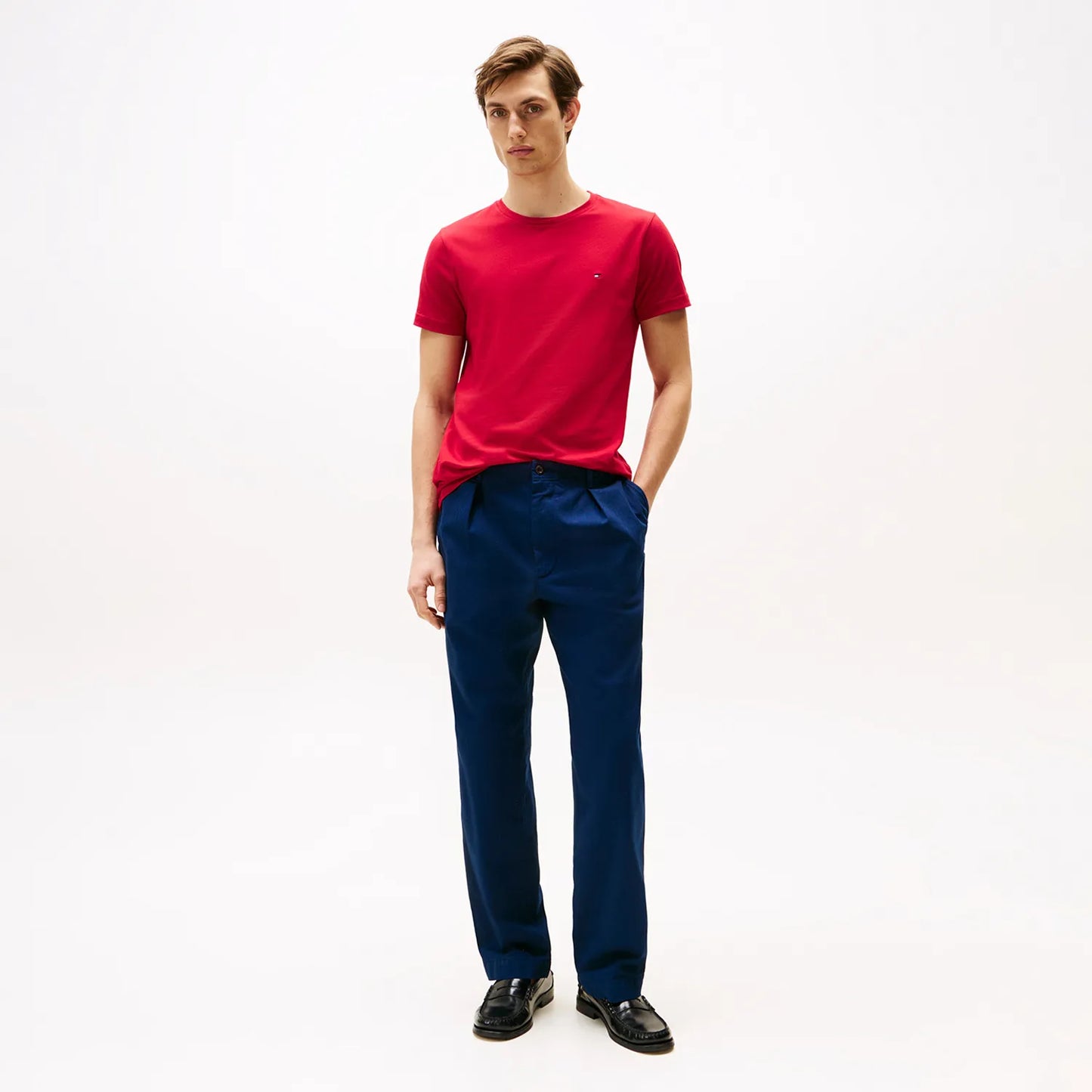 Classic Slim C-Neck T-Shirt - Red