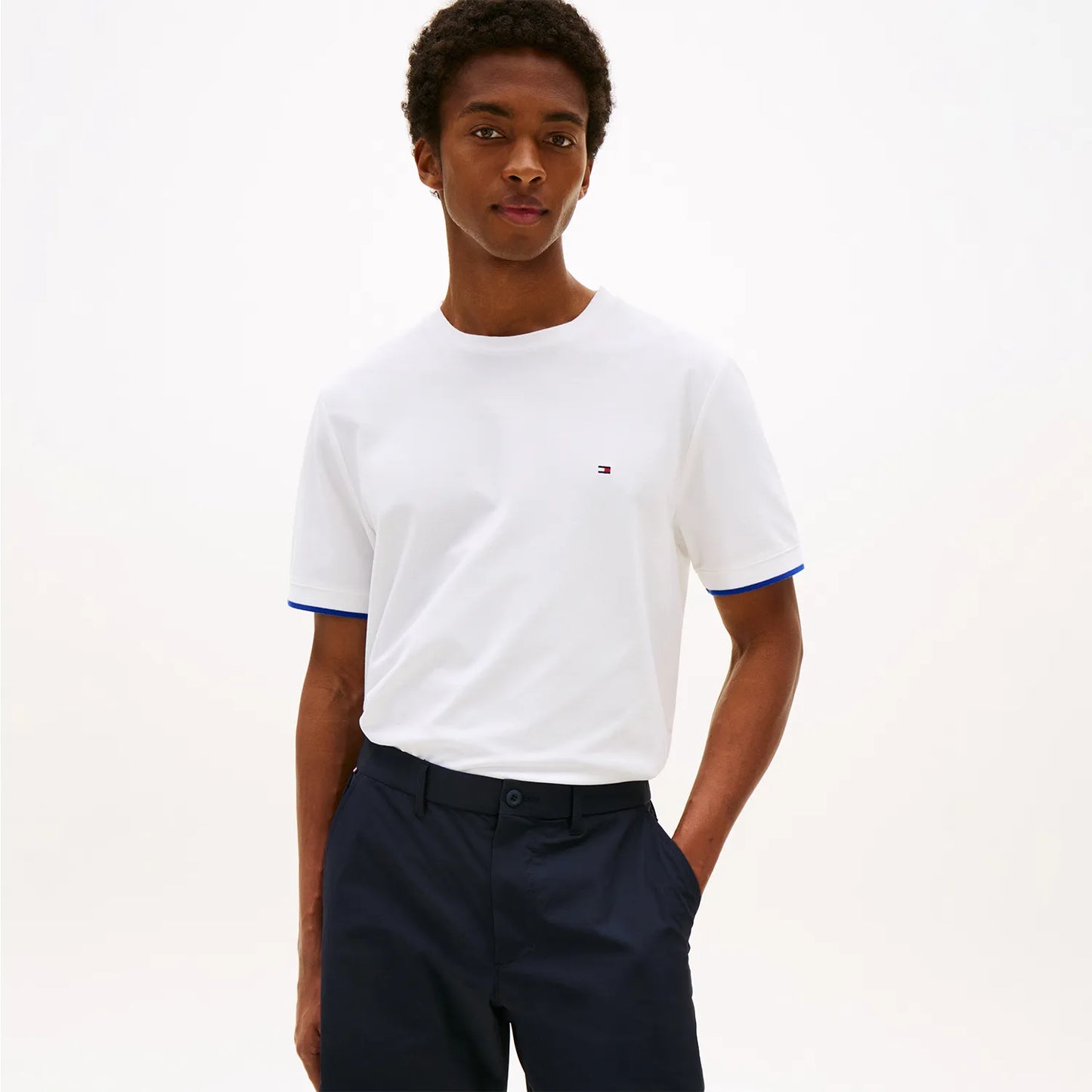 Classic Slim C-Neck T-Shirt - White