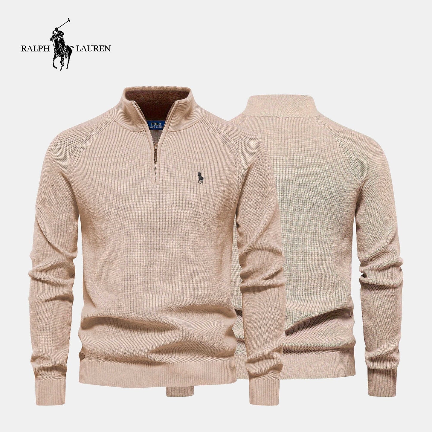 Urban Tailor | Refined Ribbed Zip Pullover