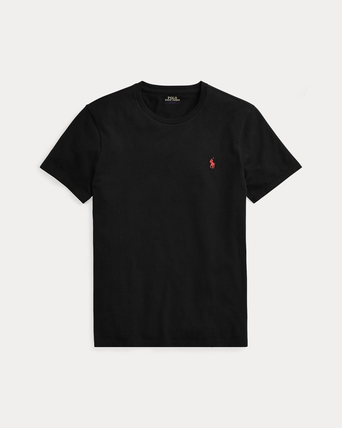Slim fit jersey crew neck t-shirt RL - Black