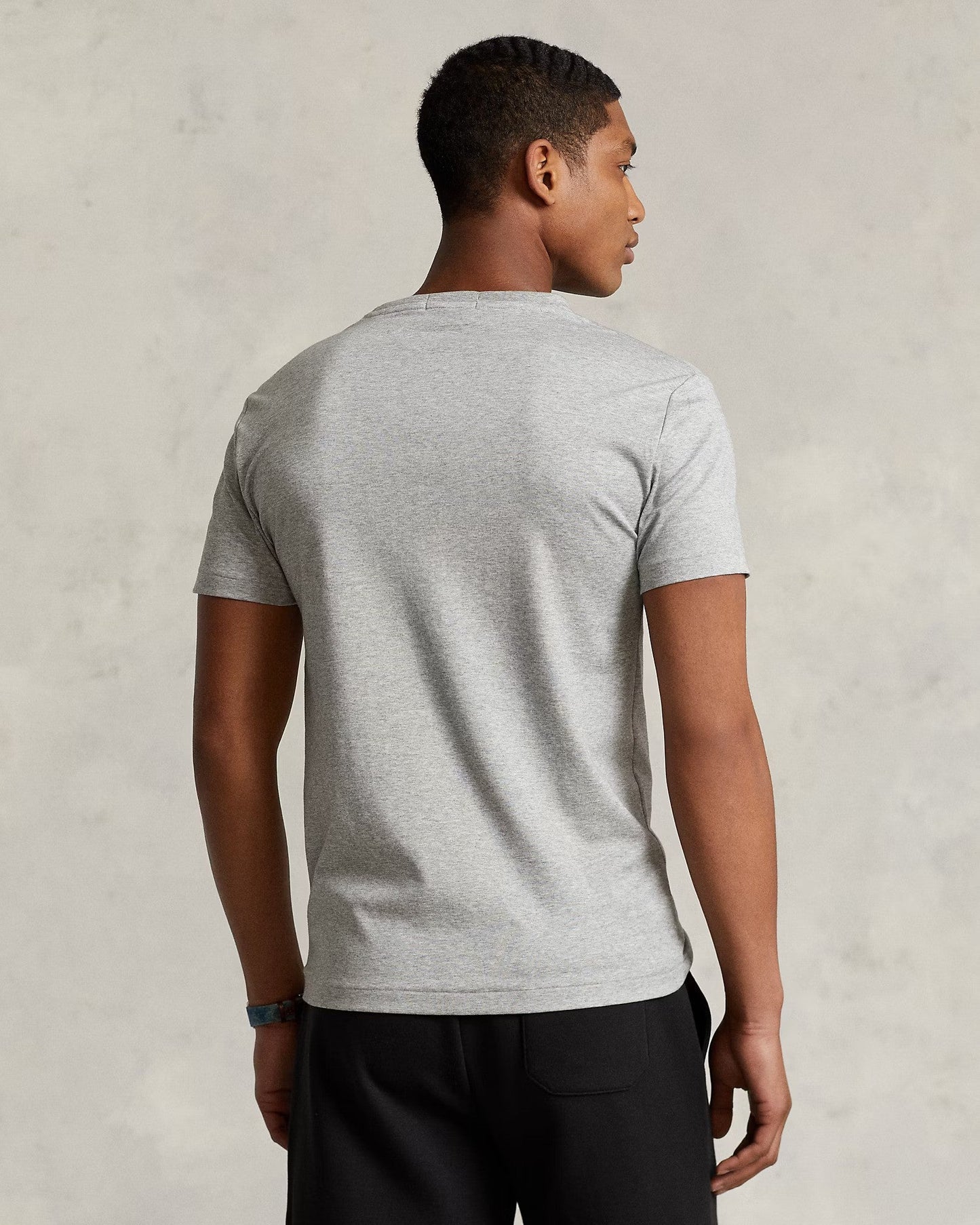 Slim fit jersey crew neck t-shirt RL - Gray