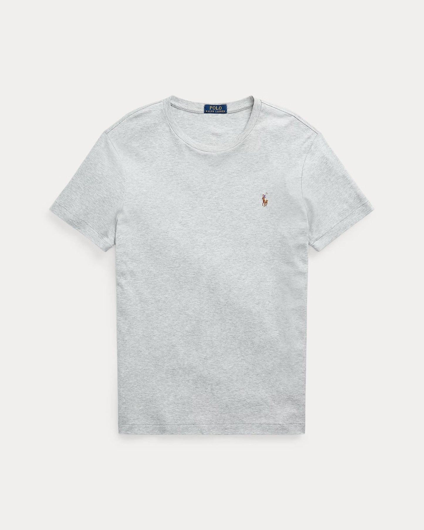 Slim fit jersey crew neck t-shirt RL - Gray
