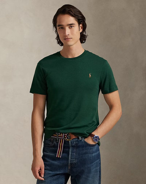 Slim fit jersey crew neck t-shirt RL - Vintage Pine