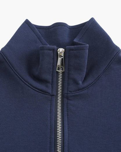 Polo collar sweater Zip up
