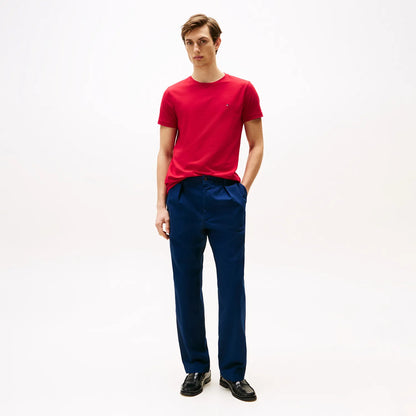 Classic Slim C-Neck T-Shirt  - Red