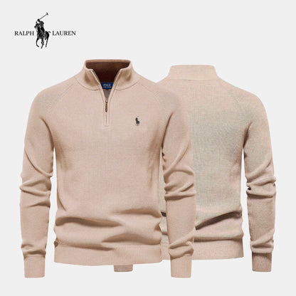 Urban Tailor | Refined Ribbed Zip Pullover
