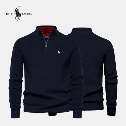 Urban Tailor | Refined Ribbed Zip Pullover