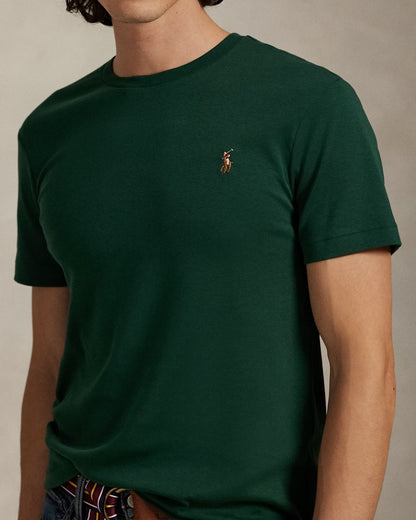 Slim fit jersey crew neck t-shirt  RL - Vintage Pine
